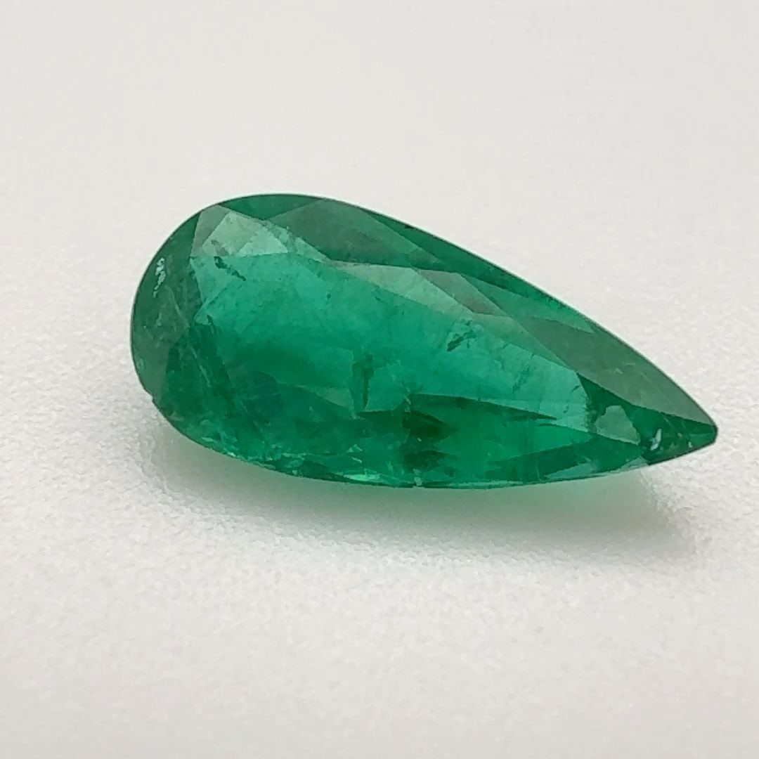 Pear 1.19Ct Green Si - Loose Emerald Gemstone (1 of 1)