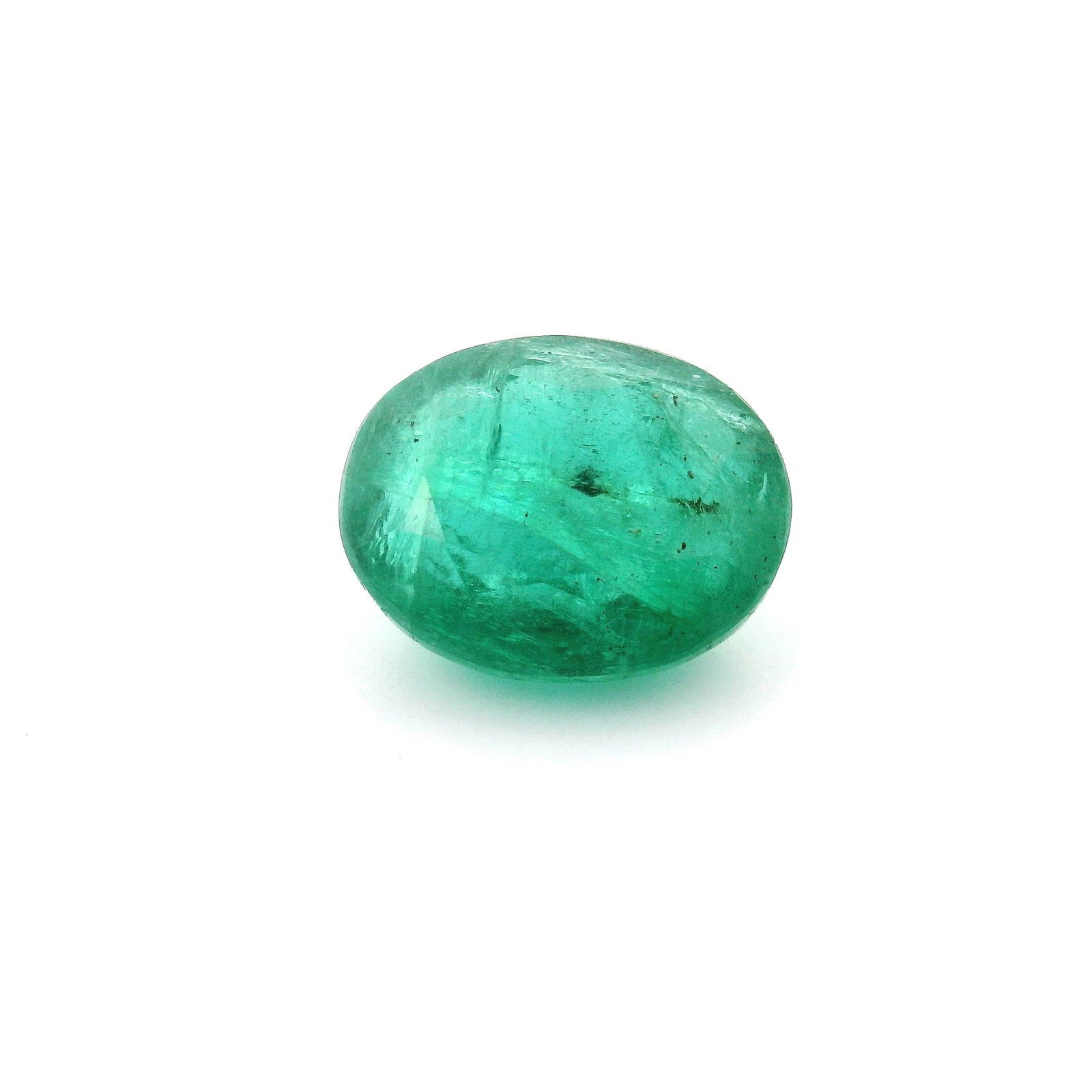Oval 3.07Ct Green Mi - Loose Emerald Gemstone (1 of 1)