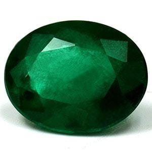 Oval 3.47Ct Green Si - Loose Emerald Gemstone (1 of 1)