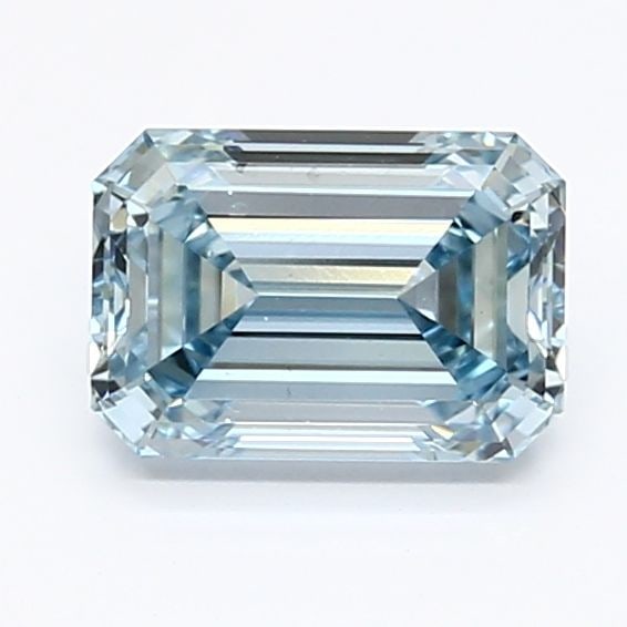 Emerald 1.01Ct Fancy Intense Blue Vs1 - Loose Lab Diamond (1 of 1)