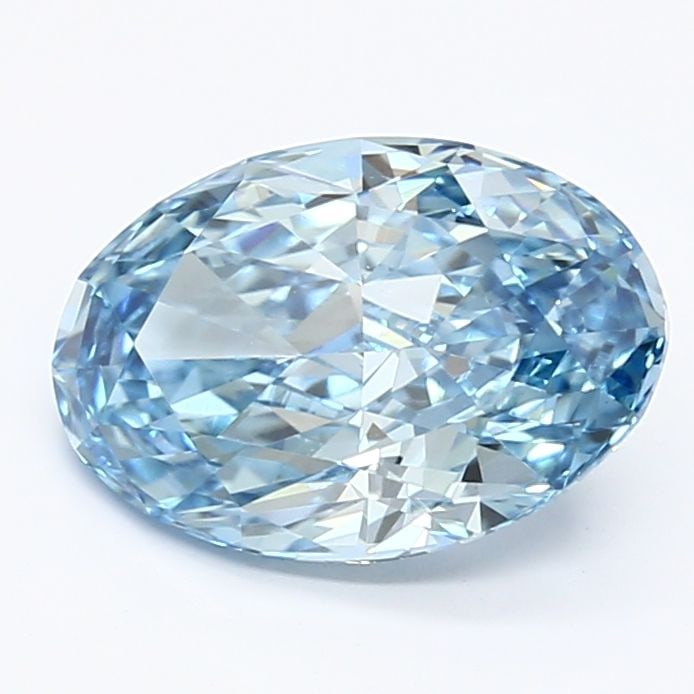 Oval 1.91Ct Fancy Vivid Blue Vvs2 - Loose Lab Diamond (1 of 1)