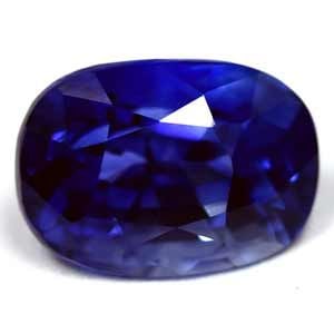 Cushion 1.6Ct Blue Si - Loose Sapphire Gemstone (1 of 1)