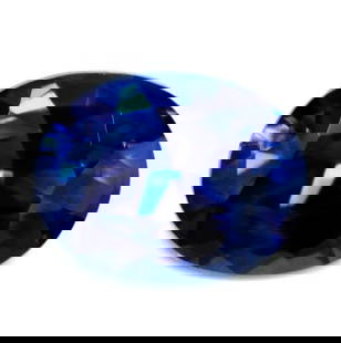 Oval 1.04Ct Blue Ec - Loose Sapphire Gemstone: Type: Sapphire Carat: 1.04 Cut: FACETED Color: Blue Clarity: EC Treatment: NONE Color Shade: Intense Blue Measurements: 6.74L X 5.26W Certification: Gia Video: V