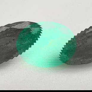 Oval 2.025Ct Green Mi - Loose Emerald Gemstone: Type: Emerald Carat: 2.025 Cut: FACETED Color: Green Clarity: MI Treatment: OILING Color Shade: Darkish Green Measurements: 9.41L X 7.29W Certification: None Video: