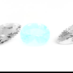 Oval 2.25Ct Blue Ec - Loose Aquamarine Gemstone: Type: Aquamarine Carat: 2.25 Cut: FACETED Color: Blue Clarity: EC Treatment: HEATED Color Shade: Medium Blue Measurements: 10.14L X 7.94W Certification: None Video:
