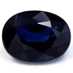Oval 2.07Ct Blue Ec - Loose Sapphire Gemstone: Type: Sapphire Carat: 2.07 Cut: FACETED Color: Blue Clarity: EC Treatment: HEATED Color Shade: Navy Blue Measurements: 8.19L X 6.23W Certification: None Video: