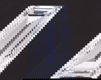 Tapered Baguette 3.44Ct E Vvs2 - Loose Lab Diamond: Source: This Is A Real Diamond Grown In A Lab Not Mined. Carat: 3.44 Cut: - Color: E Clarity: VVS2 Polish: EX Symmetry: EX Measurements: 12.35L X 7.71W X 3.57H Certification: IGI Video:
