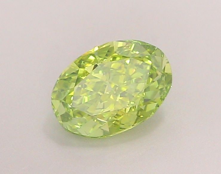 Oval 1.07Ct Fancy Vivid Green Vvs2 - Loose Lab Diamond (1 of 1)