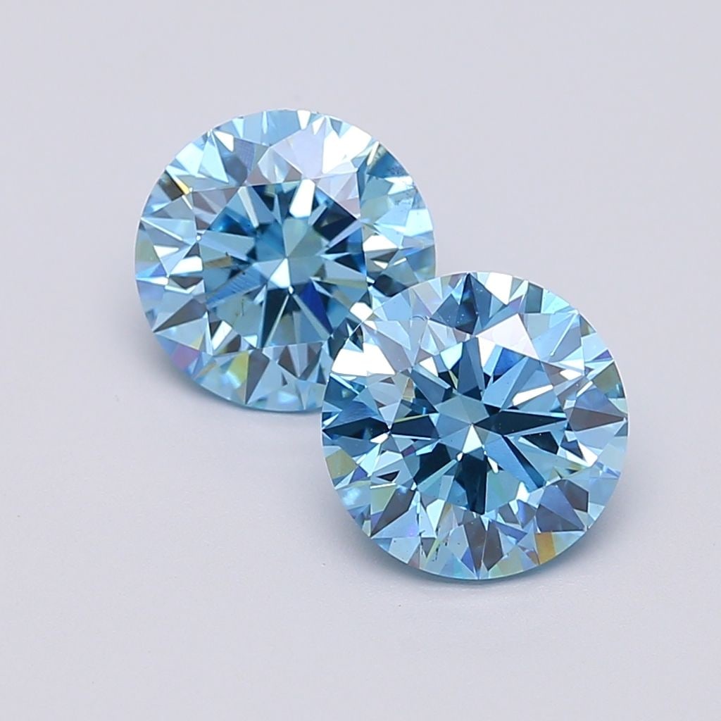 Round 2.02Ct Fancy Vivid Blue Vs2 - Loose Lab Diamond (1 of 1)