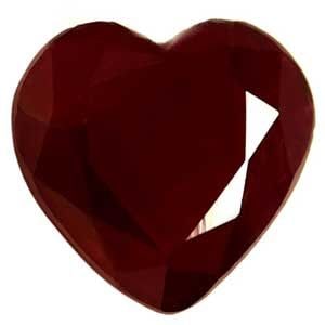 Heart 1.0Ct Red Si - Loose Ruby Gemstone (1 of 1)