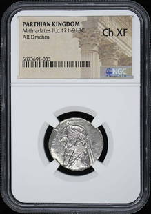 Mithradates Ii,C.121-91Bc Parthian Kingdom Ar Drachm Ngc Xf45: Certification: NGC Grade: XF45 Certification Number: 5873691033 Product Disclaimer: Grades are third-party opinions; authenticity is guaranteed. Photos are part of the description. For inquiries, plea