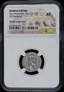 Sev.Alexander, Ad 222-235 Roman Empire Ar Denarius Ngc Xf40: Certification: NGC Grade: XF40 Certification Number: 6710752191 Denomination: Ancient Roman Product Disclaimer: Grades are third-party opinions; authenticity is guaranteed. Photos are part of the desc