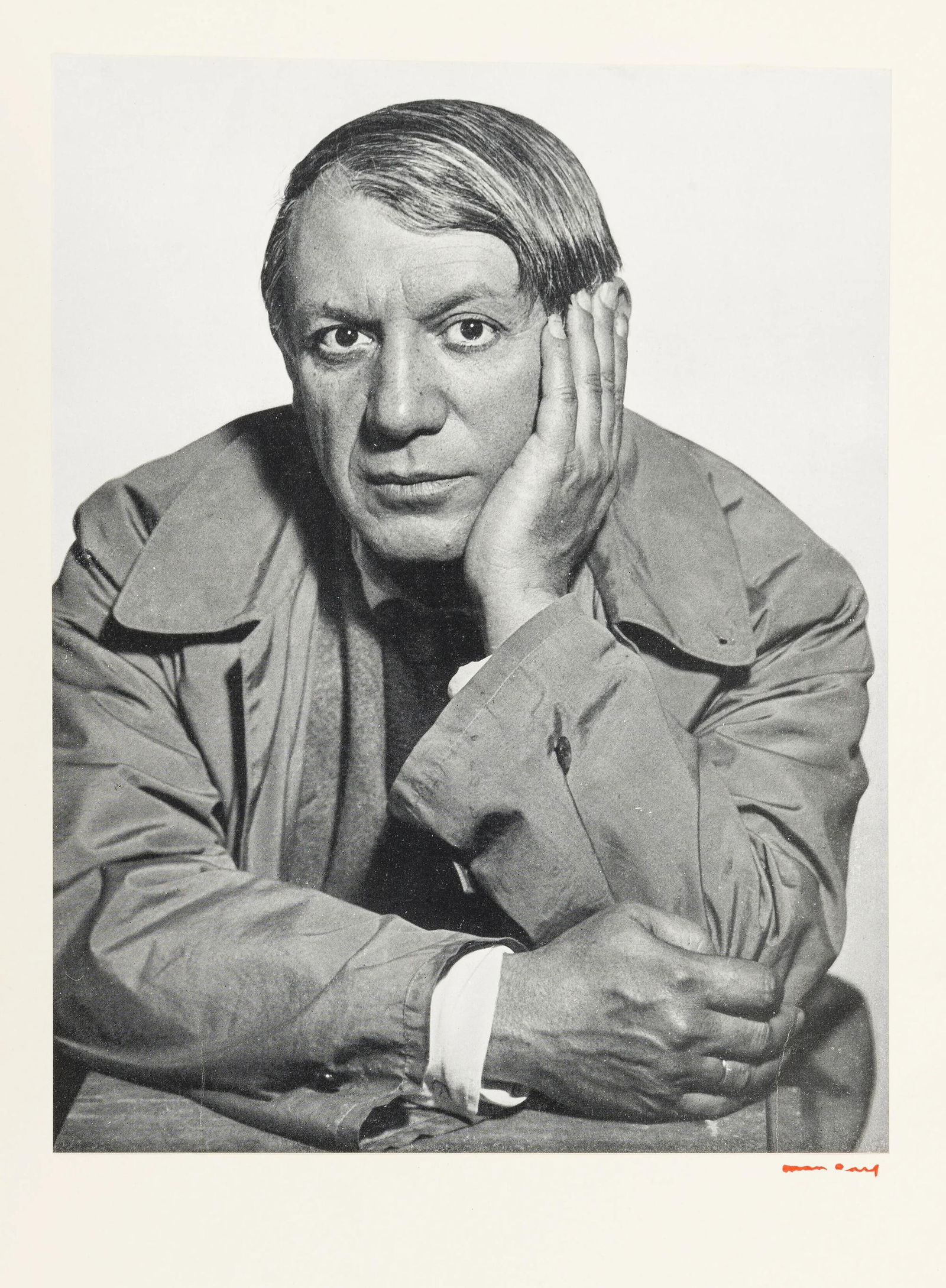 Man Ray, Pablo Picasso, Picasso 1930-1935, Cahiers D'Art, Lithograph: Lithograph on vlin paper. Paper size: 12.6 x 9.84 inches. Excellent condition. Stamp-signed and unnumbered, as issued. Good condition. Notes: From the album, Picasso 1930-1935, 1936. Published and pri