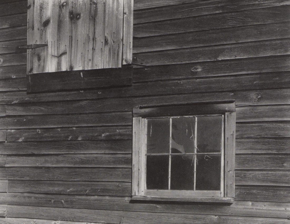 Alfred Stieglitz, Barn, Lake George, Alfred Stieglitz Memorial Portfolio 1864-1946, Halftone: Halftone photographic print on gloss photographic paper. Paper size: 16 x 12 inches. Excellent condition. Inscription: unsigned and unnumbered, as issued. Notes: From the folio, Alfred Stieglitz Memor