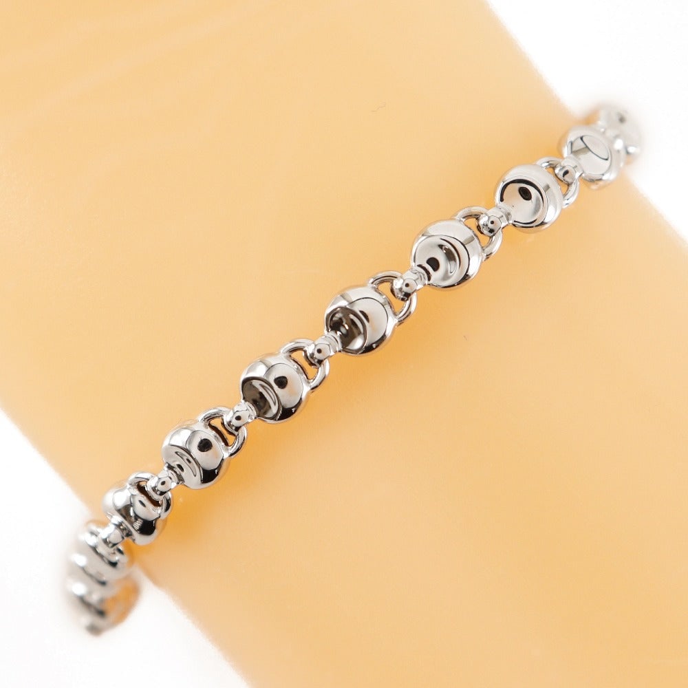 Chimento Bracelet K18 White Gold Silver: Material: K18WG Gender: Women Brand: CHIMENTO Item: bracelet Gender: Women Color: Silver Material: K18 white gold Weight: 6.6g Accessories: None Size: cm (approx.): Band Length: 18.0 Total Length: 18.