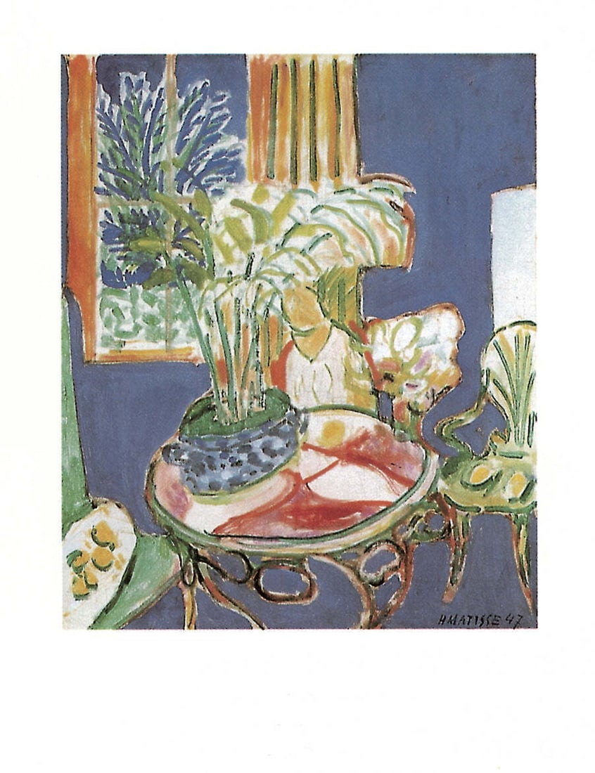 Henri Matisse, Petit Interieur Bleu (Little Blue Interior