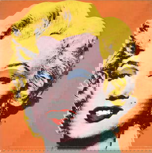 Andy Warhol Marilyn Orange (Sm) " Poster Pop Art Yellow, Orange: Artist: Andy Warhol Title: Marilyn Orange (sm) Year: 1995 Signed: No Medium: Offset Lithograph Paper Size: 25.5 x 25.5 inches ( 65 x 65 cm ) Image Size: 25.5 x 25.5 inches ( 65 x 65 cm ) Edition Size: