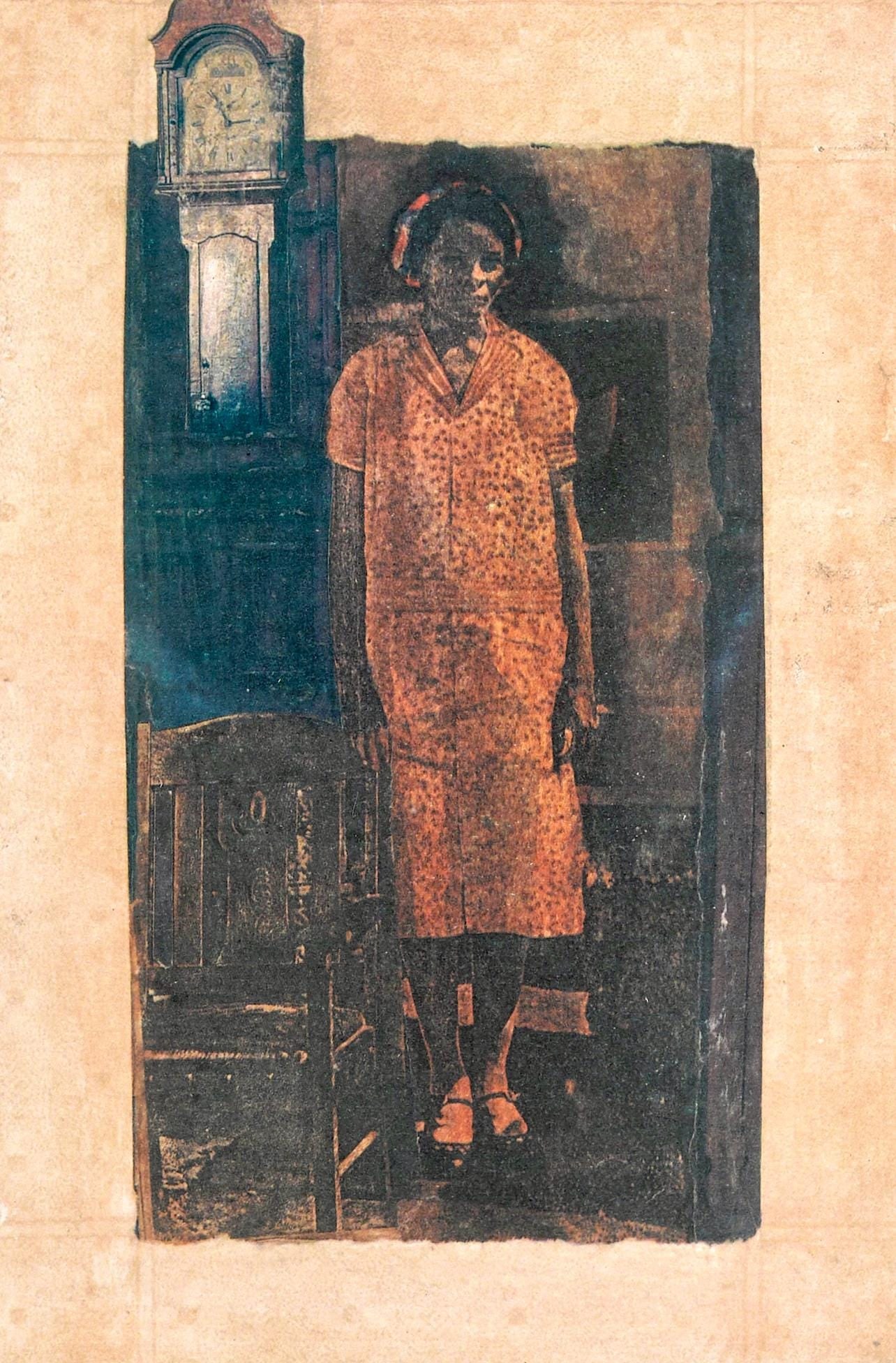 Betye Saar, The Conscience Of The Court, Bookmarks In The Pages Of Life, Silkscreen: Silkscreen in colors and sepia-tones on Langdell fait la main paper. Paper Size: 15 x 11 inches. Excellent condition. Inscription: Unsigned and unnumbered, as issued. Notes: From the folio, Bookmarks
