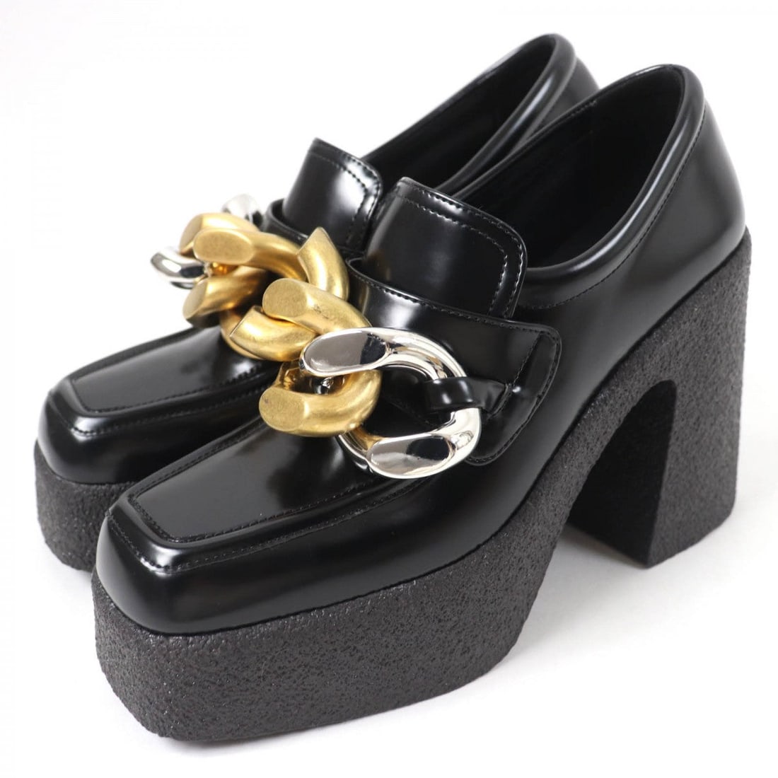 Stella Mccartney Loafers 810103 Leather Black 38: Material: Leather Gender: Women Brand: Stella McCartney Item: loafers Gender: Women Color: black Material: Main: Leather Accessories: None Notation Size: 38 Shoe Size Chart Size: cm (approx.): Shoe Wi