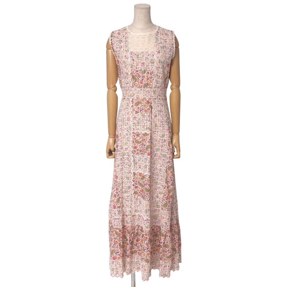 Etro One Piece 211-14214-9434 Cotton Pink Blue Ivory 42: Material: Cotton Gender: Women Brand: ETRO Item: one piece Gender: Women Color: Pink Blue Ivory Material: cotton 100% Accessories: None Notation Size: 42 Size: cm (approx.): Shoulder width: 35 Dress l
