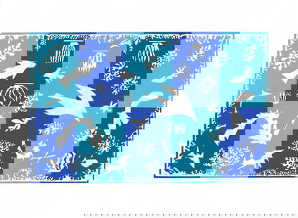 Henri Matisse Polynesie La Mer " Serigraph: Artist: Henri Matisse Title: Polynesie La Mer Year: Unknown Signed: No Medium: Serigraph Paper Size: 22 x 29.75 inches ( 56 x 76 cm ) Image Size: 15.25 x 24 inches ( 39 x 61 cm ) Edition Size: Unknown