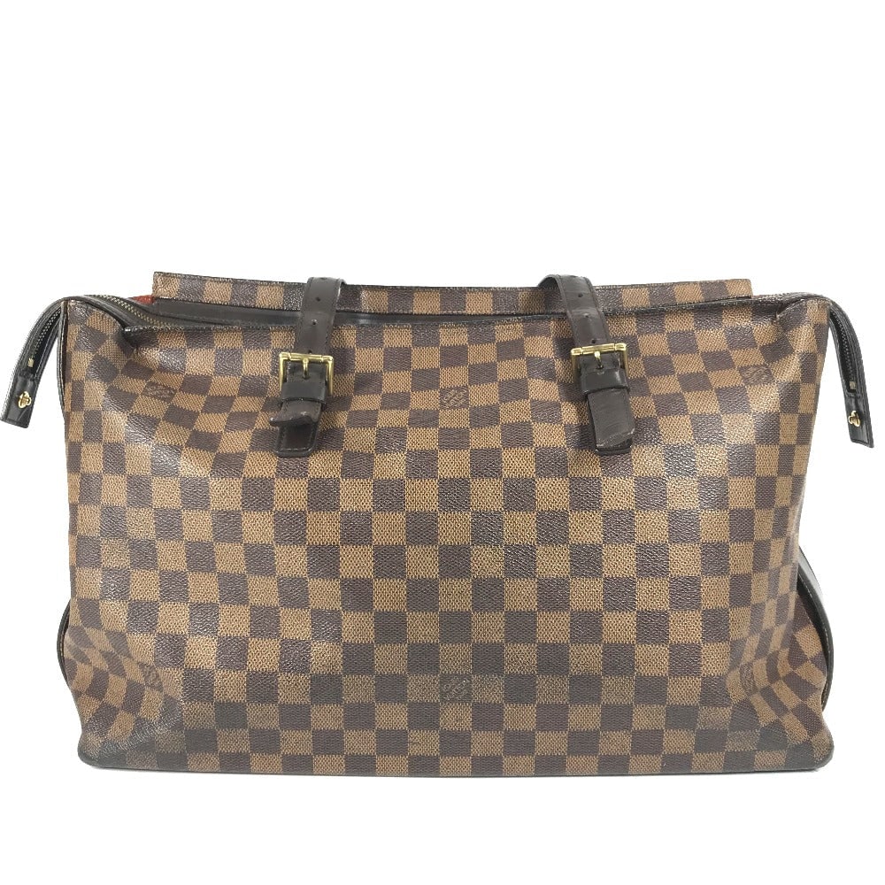 Louis Vuitton Shoulder Bag N51119 Damier Canvas Brown Damier Chelsea: Material: Damier canvas Model: Chelsea Gender: Unisex Pattern: Damier Brand: LOUIS VUITTON Item: Shoulder Bag Model: Chelsea Line: Damier Gender: unisex (Unisex) Color: Brown Material: Damier canvas A
