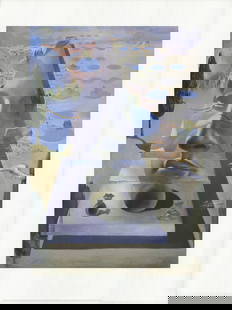 Salvador Dali Appearance Of The Face Of Aphrodite Of Cnidus In A Landscape 31.5": Artist: Salvador Dali Title: Appearance of the Face of Aphrodite of Cnidus in a Landscape Year: 1998 Signed: No Medium: Offset Lithograph Paper Size: 31.5 x 23.5 inches ( 80 x 60 cm ) Image Size: 25.5