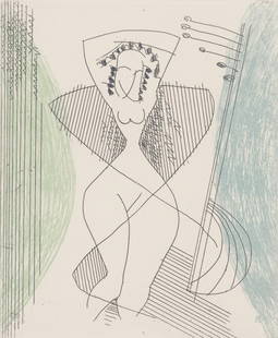 Man Ray, Composition, Feuilles Parses, Etching: Etching on vlin cuve de Rives paper. Paper size: 9.65 x 7.87 inches. Excellent condition. Inscription: Unsigned and unnumbered, as issued. Notes: From the folio, Feuilles parses, 1965. Published and p