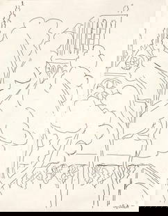 Henri Matisse, La Cit Notre Dame (Duthuit I.248), A La Gloire Paris, Etching: Etching on vlin Canson et Montgolfier paper. Unsigned and unnumbered. Paper Size: 13.5 x 10.5 inches. Excellent condition. Notes: From the folio, A La gloire Paris, 1937. Published by L'Imprimerie Dar
