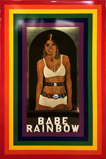 Peter Blake Babe Rainbow,: Artist: Peter Blake Title: Babe Rainbow Year: 1968 Signed: No Medium: Mixed Media Paper Size: 26 x 17.5 inches ( 66.04 x 44.45 cm ) Image Size: 26 x 17.5 inches ( 66.04 x 44.45 cm ) Edition Size: Unkn