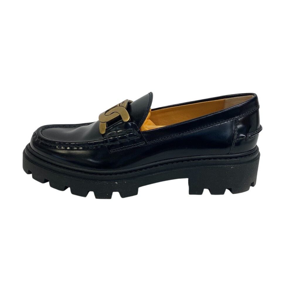 Tods Loafers Leather Black Xxw08J0Hl60Shab999 36 1/2: Material: Leather Gender: Women Brand: TODS Item: loafers Model: XXW08J0HL60SHAB999 Type: loafers Gender: Women Color: black Material: leather Accessories: Box, storage bag Notation Size: 36 1/2 Shoe