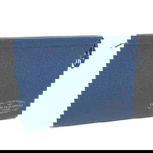 Louis Vuitton Business Bag M30399 Taiga Leather Blue Taiga Pochette Voyage Mm Mens: Material: Leather Gender: Mens Pattern: Taiga Brand: LOUIS VUITTON Item: business bag Model: Pochette Voyage MM Line: Taiga Gender: mens Color: blue Material: Taiga Leather Accessories: storage bags S