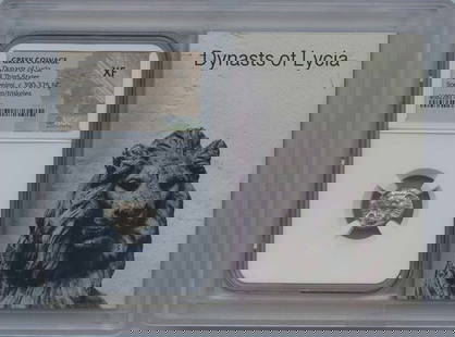 390-375 Bc Dynasty Of Lycia Ar Third Stater Ngc Xf 40 Story Vault: Certification: NGC Certification Number: 4682281031 Denomination: Ancient Greek Grade: XF40 Date: NONE Product Disclaimer: Grades are third-party opinions; authenticity is guaranteed. Photos are part
