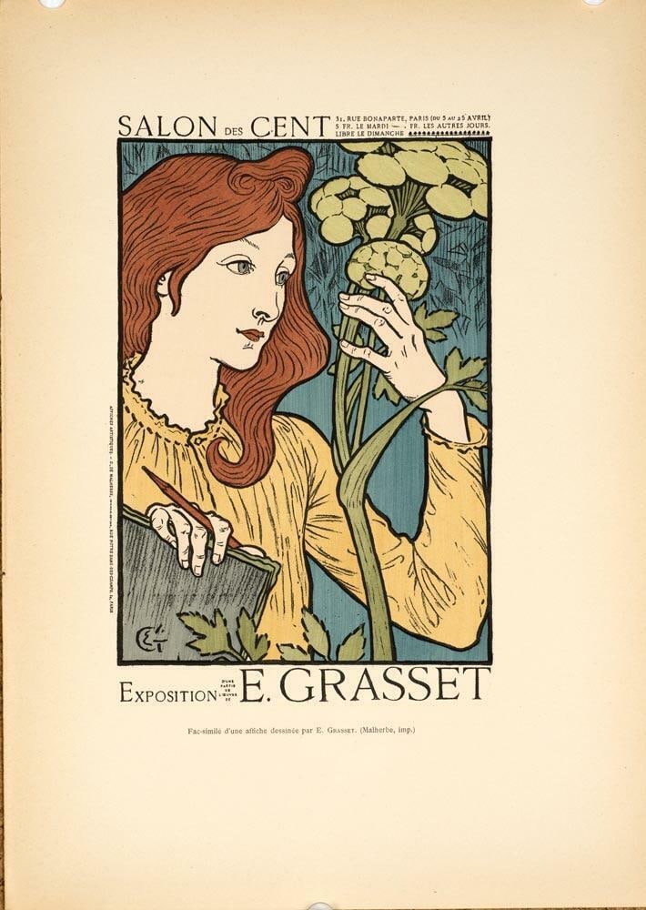 Eugene Grasset Original Vintage Poster Salon Cent By Affiches Illustrees 1896: Artist: grasset Style: Art Nouveau Date Of Creation: 1897 Year Of Production: 1897 Width (Inches): 8.5 Subject: Theater Original/Licensed Reprint: Original Height (Inches): 12 Type: Poster Product Dis