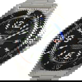 Breitling Super Ocean Automatic 42 A17366021B1A1 Black Men'S Used Watch #22111: Case Material: NA Movement: NA Type: Wristwatch Band Size: 19cm Case Size: 42mm Band Material: Stainless Steel Color: Black Product Disclaimer: Items may exhibit light wear, such as minor scratches or
