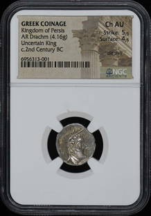 Kingdom Of Persis 3-Pc Set 2Nd Century Bc Greek Ngc Ch Au ,Au55,Xf45: Certification: NGC Grade: AU55 Certification Number: 6956313001 Product Disclaimer: Grades are third-party opinions; authenticity is guaranteed. Photos are part of the description. For inquiries, plea