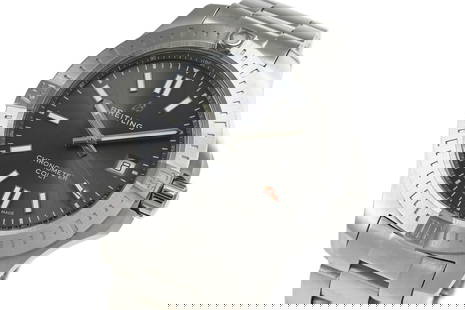 Breitling Colt Automatic 41 A17313101F1A1 (A17313): Movement: Automatic Case Size: 41mm Case Thickness: 11mm Dial Color: Gray Case Material: SS Water Resistance: 200m waterproof Watch Glass: Sapphire Crystal Type: Wrist watch Product Disclaimer: Items
