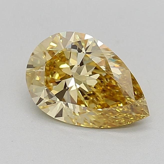 Pear 1.54Ct Fancy Intense Yellow Vs2 - Loose Lab Diamond (1 of 1)