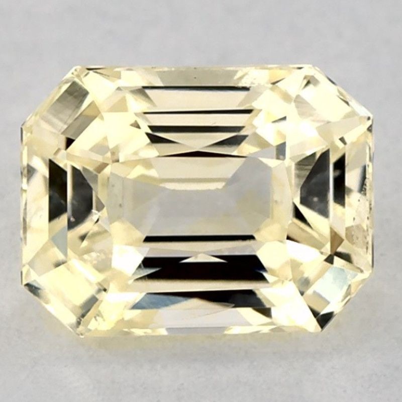 Octagonal 1.54Ct Yellow Si - Loose Sapphire Gemstone (1 of 1)