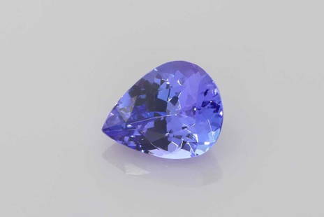 Pear 2.35Ct Bi_Color Si - Loose Tanzanite Gemstone: Type: Tanzanite Carat: 2.35 Cut: FACETED Color: Bi_Color Clarity: SI Treatment: HEATED Color Shade: BI_COLOR Measurements: 10.0L X 7.8W Certification: None Video: V