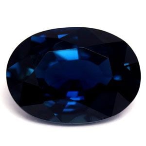 Oval 1.14Ct Blue Ec - Loose Sapphire Gemstone (1 of 1)