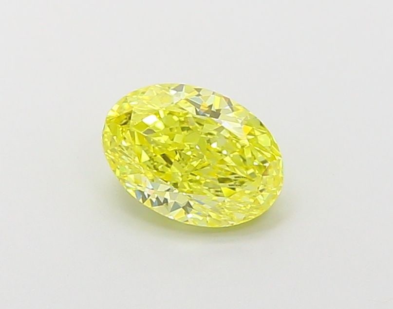 Oval 1.03Ct Fancy Vivid Yellow Vs1 - Loose Lab Diamond (1 of 1)