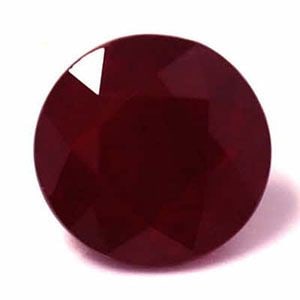 Round 1.4Ct Red Si - Loose Ruby Gemstone (1 of 1)