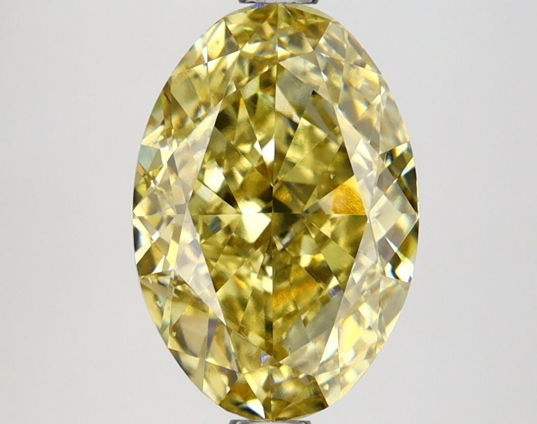 Oval 3.13Ct Fancy Intense Yellow Vs1 - Loose Lab Diamond (1 of 1)