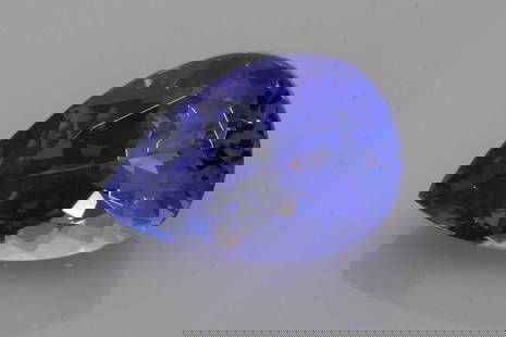 Pear 3.93Ct Bi_Color Si - Loose Tanzanite Gemstone: Type: Tanzanite Carat: 3.93 Cut: FACETED Color: Bi_Color Clarity: SI Treatment: HEATED Color Shade: BI_COLOR Measurements: 12.1L X 8.0W Certification: None Video: V