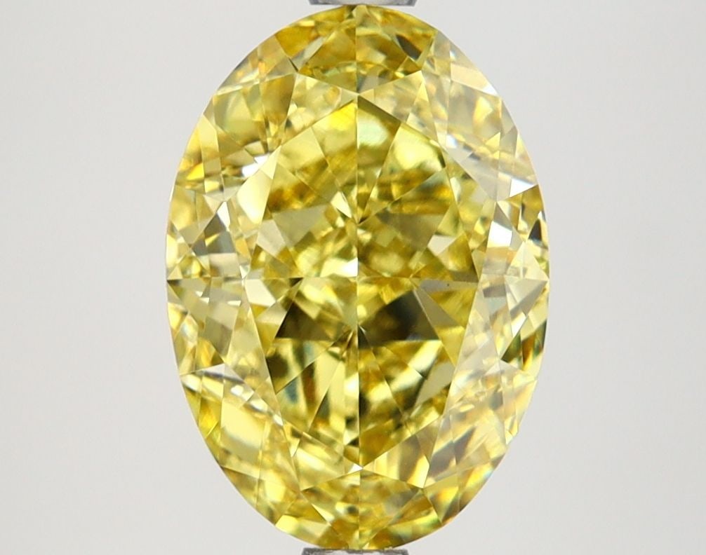 Oval 3.11Ct Fancy Intense Yellow Vs1 - Loose Lab Diamond (1 of 1)