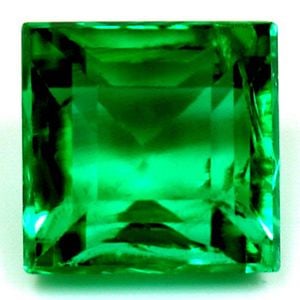 Square 1.0Ct Green Ec - Loose Emerald Gemstone (1 of 1)