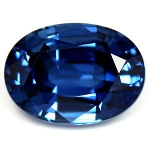 Oval 1.1Ct Blue Ec - Loose Sapphire Gemstone (1 of 1)