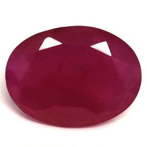 Oval 1.4Ct Red Ec - Loose Ruby Gemstone (1 of 1)