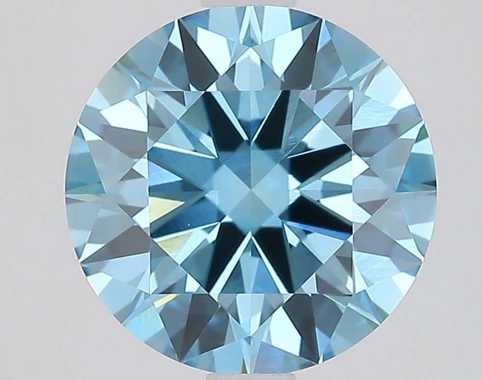 Round 2.32Ct Fancy Vivid Blue Vvs2 - Ideal Loose Lab Diamond (1 of 1)